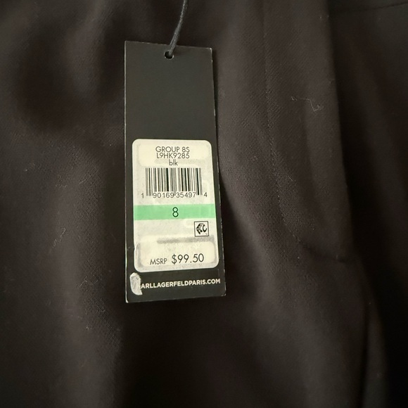 Karl Lagerfeld Black Wide-Leg pants - Picture 2 of 3